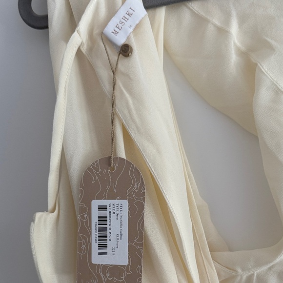 Meshki Cream Draped Gown - Picture 5 of 5